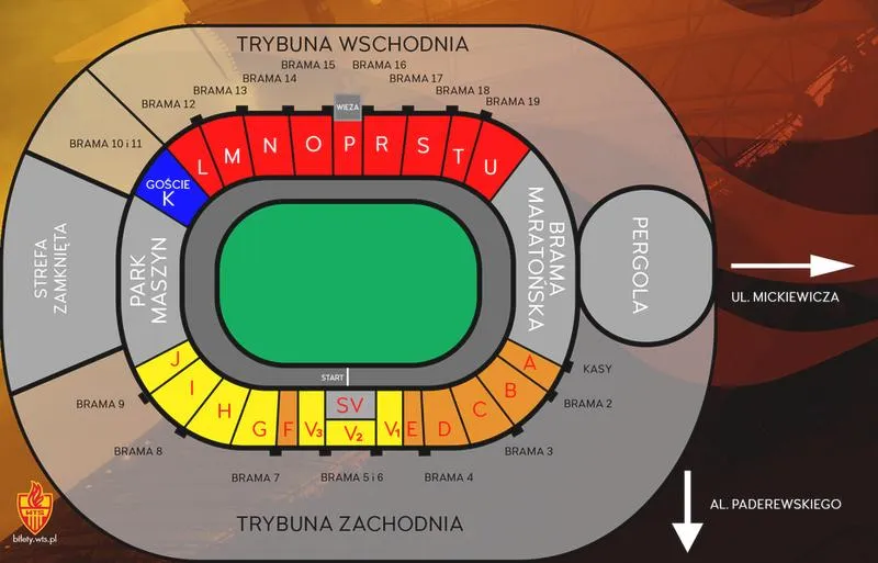 Dojazd na Stadion Olimpijski