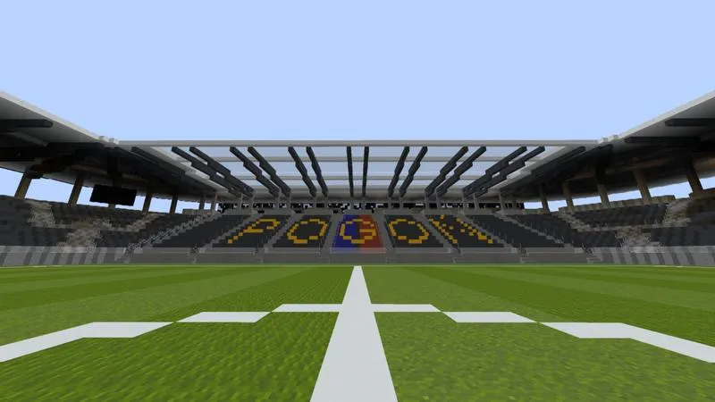 Planowanie stadionu w Minecraft